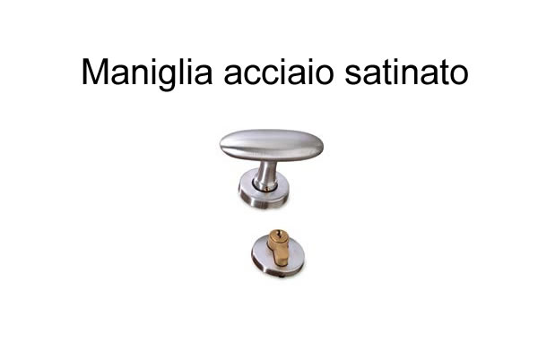 Maniglia acciaio satinato