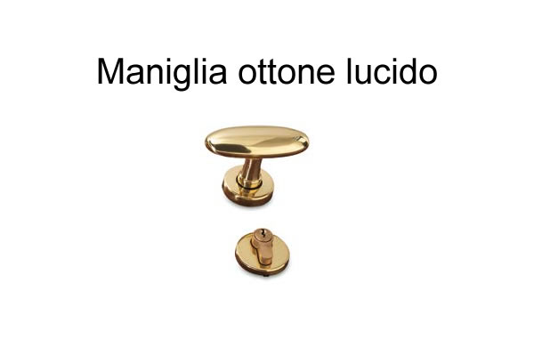 Maniglia ottone lucido