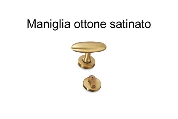 Maniglia ottone satinato